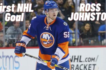 Ross Johnston #52 (New York Islanders) first NHL goal Jan 25, 2018