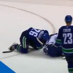 Antoine Roussel And Yanni Gourde Fight After Big Turnbuckle Hit
