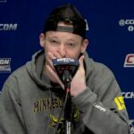 Men's Hockey | Coach Hastings and Napravnik comment following CCHA Semifinal Win 3.12.2022