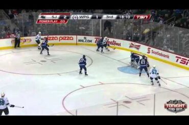 Dustin Byfuglien Hit on Barclay Goodrow