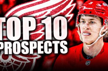 TOP 10 DETROIT RED WINGS PROSPECTS (Re: The Athletic, Simon Edvinsson, Nate Danielson, & More) NHL
