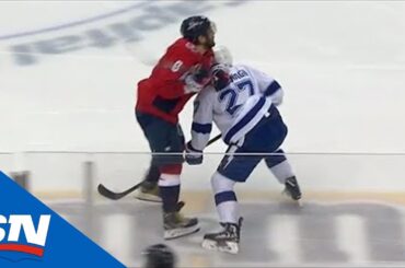 Alex Ovechkin Drops Ryan McDonagh With Elbow & Steven Stamkos Responds With Power Play Goal
