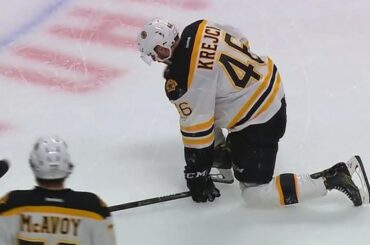 Krejci forced to leave after collision with Wideman