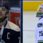 Jacob Markstrom Great Stick Save on Foligno