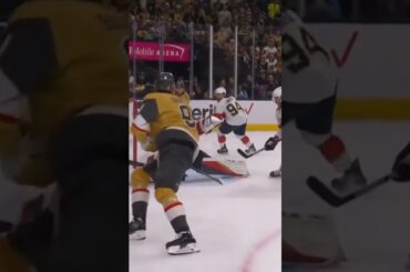 Nicolas Hague make it 2-0 on a crazy play in front #nhl #stanleycup #goldenknights #panthers