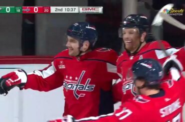 Alex Ovechkin sets up Sheary's goal vs Stars (15 dec 2022)