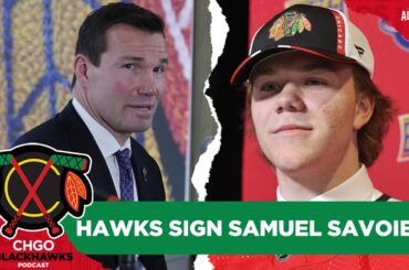 Chicago Blackhawks sign Samuel Savoie to ELC , Mailbag leftovers | CHGO Blackhawks Podcast