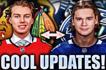CONNOR BEDARD & VASILI PODKOLZIN UPDATES: Chicago Blackhawks & Vancouver Canucks News (NHL 2023)