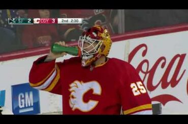 Alex Barabanov assists on Meier's goal vs Flames (22 mar 2022)