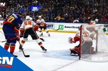 Blues' Robert Thomas Spins, Sets Up Zach Sanford For One-Timer Goal