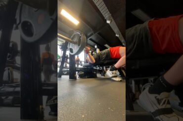 100 x 2 x 3 finally moving close to my max (105) without a spot. #explore #gym #shorts #sigma