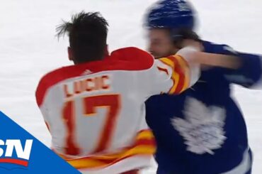 Milan Lucic Celebrates 1000th Game With Fight Against Scott Sabourin