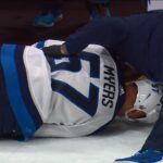 Myers exits the game after awkward collision with Foligno