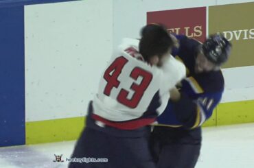 Tom Wilson vs Robert Bortuzzo Jan 3, 2019