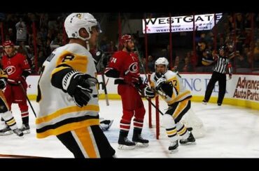 No chance for Cam Ward as Brian Dumoulin unleashes a rocket shot