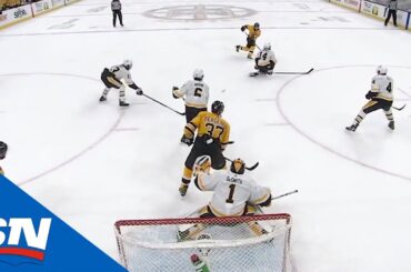 Brad Marchand Finds David Krejci With Picture-Perfect Pass For Easy Goal