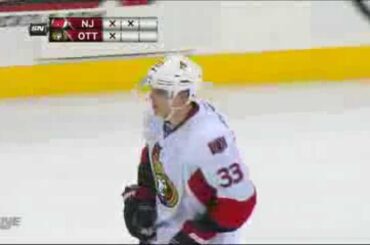 #33 Jakob Silfverberg Shootout Goal (Ottawa Senators vs New Jersey Devils Feb 18, 2013) NHL HD