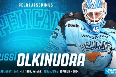 Moninkertainen arvokisavoittaja Jussi Olkinuora palaa Pelicansiin