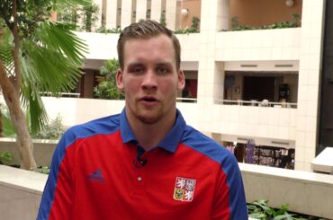 Radek Faksa a jeho pozdrav hokejovým fanouškům