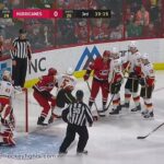 Mark Giordano vs Justin Williams Jan 14, 2018