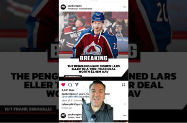Pittsburgh Penguins sign Lars Eller to a two year contract at $2.45 million AAV