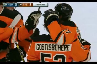 Shayne Gostisbehere Overtime Goal vs Nashville