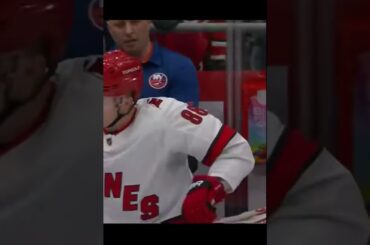 Martin Necas gets hit into bench, then punches Islanders player