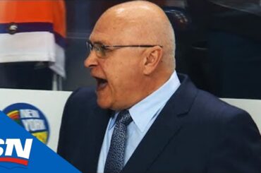 Barry Trotz Not Pleased After Devon Toews' Awesome Kick-In Goal Doesn't Count