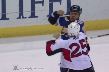 Chris Neil vs Ryan Reaves Jan 17, 2017