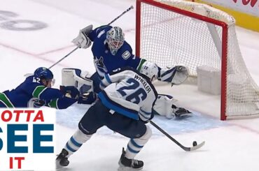 GOTTA SEE IT: Thatcher Demko Stretches Out For Incredible Glove Save