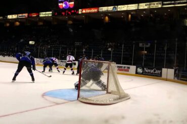 Youngstown Phantoms #44 Kiefer Sherwood scores a PP Goal to tie game late 11/14/14 vs Lincoln