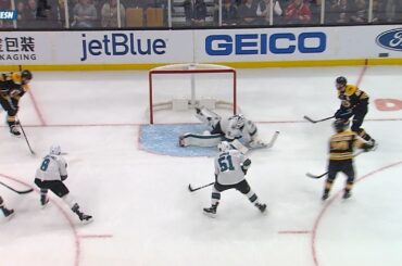 Charlie McAvoy, Jake DeBrusk score two in 37 seconds