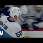 Michael Bunting Wires Home Maple Leafs' First 5-on-3 Goal Of The Season vs. Panthers
