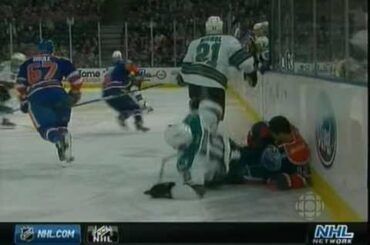 Scott Nichol pulverizes Andrew Cogliano