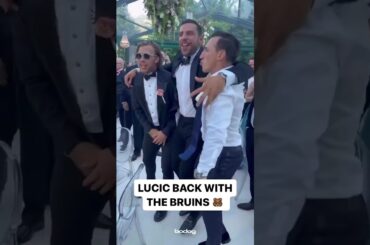 Milan Lucic back with the Bruins 😍