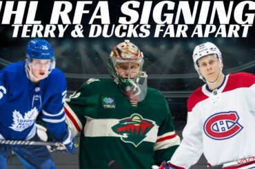NHL Signings - Wild, Leafs, Habs & Devils Sign RFA's + Terry & Ducks Far Apart & Ho-Sang Retiring?