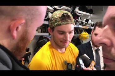 Calle Jarnkrok talk about his hat trick after Predators' win against the Kings