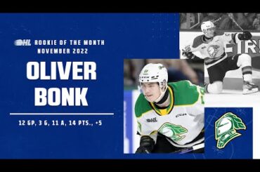 OHL Rookie of the Month – Oliver Bonk (London Knights)