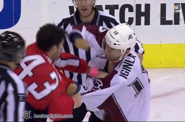 Jarome Iginla vs Tom Wilson Oct 18, 2016