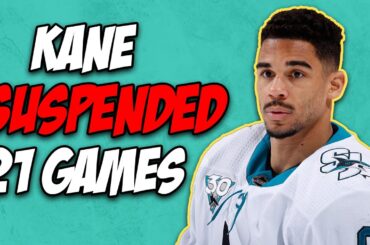 San Jose Sharks Evander Kane SUSPENDED 21 Games By NHL For "Violating COVID Protocol"