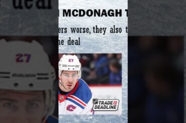 How the New York Rangers screwed up the Ryan McDonagh Trade #nhl #shorts
