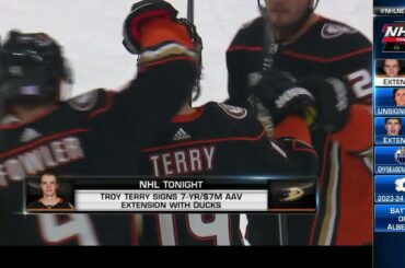 Troy Terry signs seven-year contract with Ducks