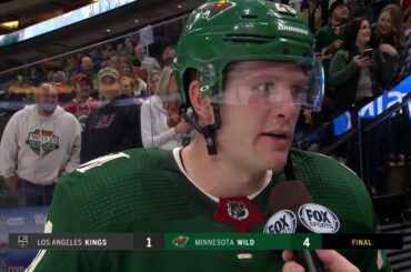 Wild's Ryan Suter following his 1,000th career game