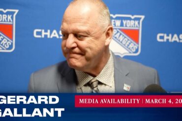 New York Rangers: Gerard Gallant Postgame Media Availability | Mar. 4, 2023