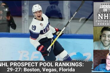 2023 NHL Prospect Pool Rankings, 29-27: Boston, Vegas, and Florida