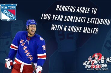K’Andre Miller Agrees to Two-Year Contract Extension with New York Rangers