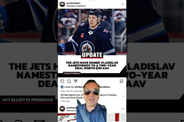 Winnipeg Jets sign Vladislav Namestnikov to a two year contract at $2 million AAV