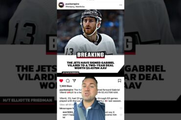 Winnipeg Jets ✈️ sign Gabe Vilardi to a two year contract at $3.4375 million AAV