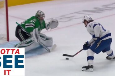 GOTTA SEE IT: Brayden Point Dazzles With Spectacular Move, Beats Anton Khudobin