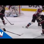Jakob Chychrun Rips A Shot From Top Of Circle That Beats Philipp Grubauer Clean